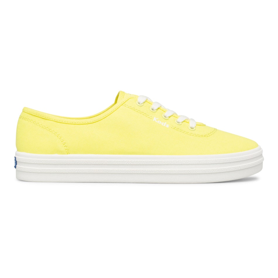 keds_womens_breezie_canvas_neon_yellow.jpg Keds Women's Breezie Canvas Neon Yellow - Image 1