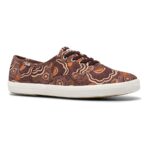Keds Women's Champion Organic Cotton Ripple Floral Burgundy - Image 7