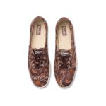 Keds Women's Champion Organic Cotton Ripple Floral Burgundy - Image 10