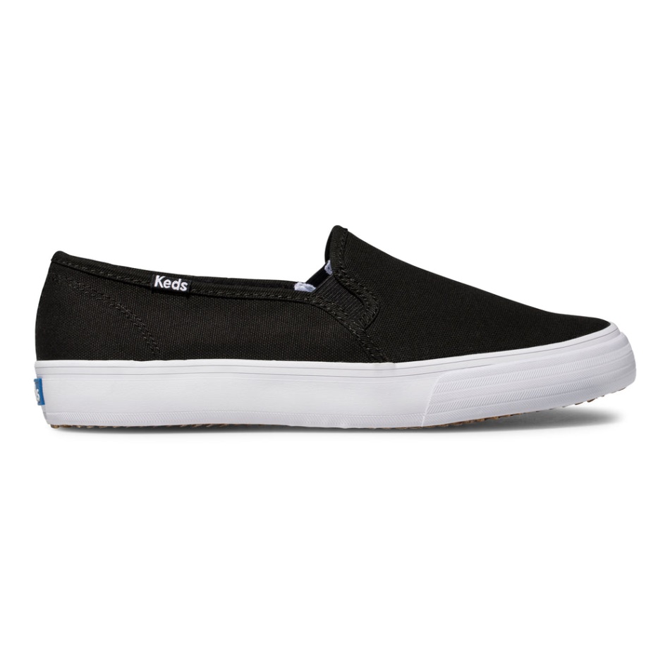 keds_womens_double_decker_canvas_black.jpg Keds Women's Double Decker Canvas Black - Image 1