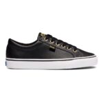 Keds Women's Jump Kick Leather Black-Gold - Image 11