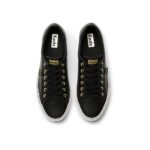 Keds Women's Jump Kick Leather Black-Gold - Image 4