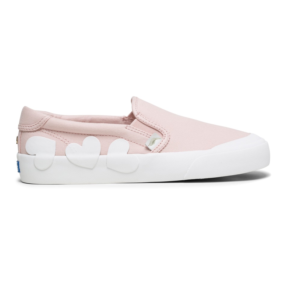 Keds Women's Keds x Kate Spade New York Crew Kick Slip On Heart Applique Pink - Image 8