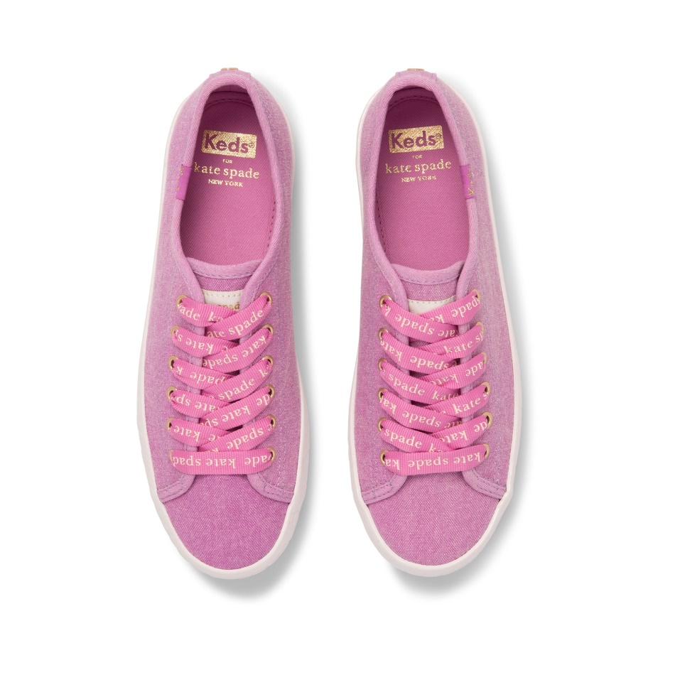 Keds Women's Keds x Kate Spade New York Kickstart Logo Foxing Mauve - Image 4