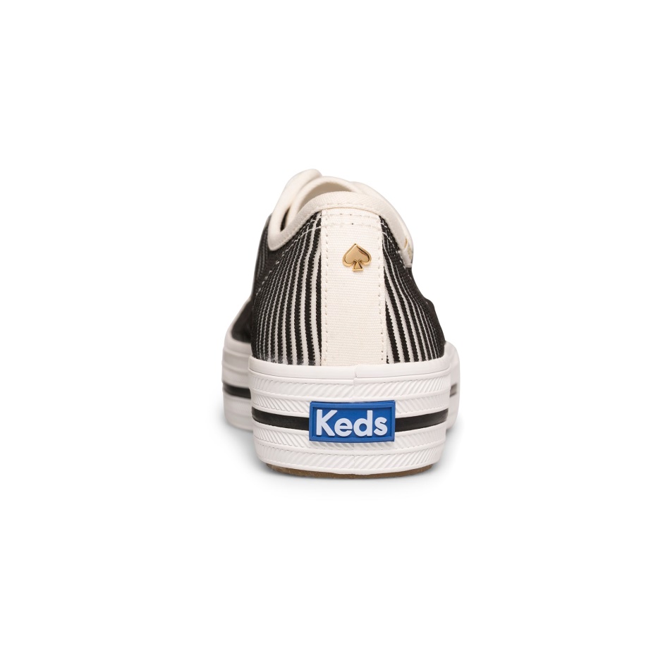 Keds Women's Keds x Kate Spade New York Triple Kick Stripe Mesh Black - Image 8