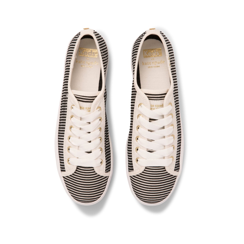 Keds Women's Keds x Kate Spade New York Triple Kick Stripe Mesh Black - Image 9