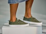 Keds Women's Kickback Organic Cotton Olive Night - Image 10