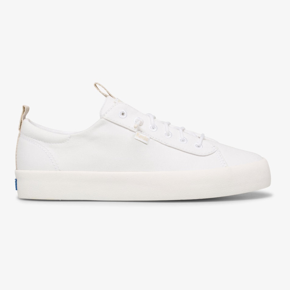 keds_womens_kickback_organic_cotton_white.jpg Keds Women's Kickback Organic Cotton White - Image 1