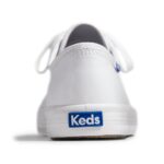 Keds Women's Kickstart Retro Court Leather White-Blue - Image 5