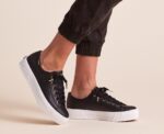 Keds Women's Triple Kick AMP Leather Black - Image 12