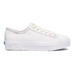 Keds Women's Triple Kick AMP Leather White