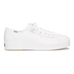 Keds Women's Triple Kick Leather White - Image 3