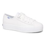 Keds Women's Triple Kick Leather White - Image 5