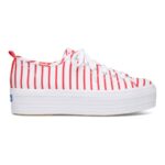 Keds Women's Triple Up Breton Stripes White-Navy - Image 17