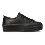 Keds Women's Triple Up Leather Black