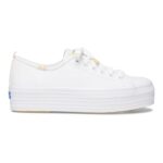 Keds Women's Triple Up Leather White - Image 2