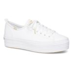 Keds Women's Triple Up Leather White - Image 7
