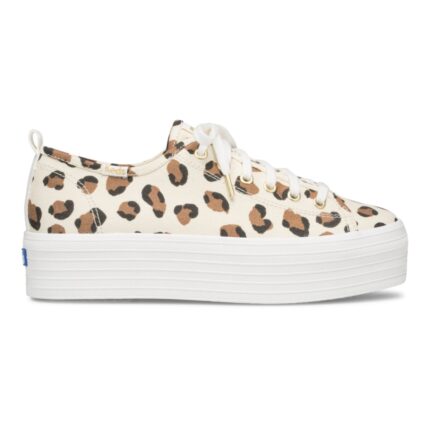 Keds Women's Triple Up Leopard Cream