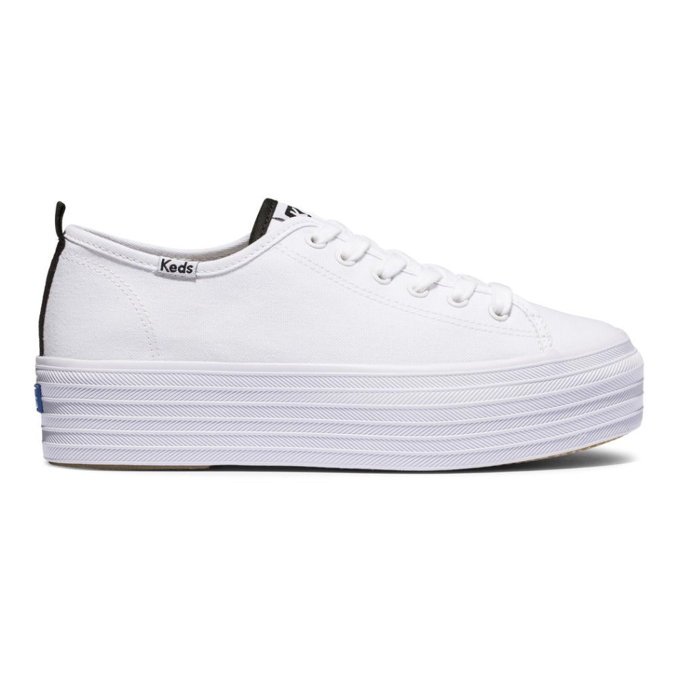 Keds Women's Triple Up Organic Core Canvas White - Image 2