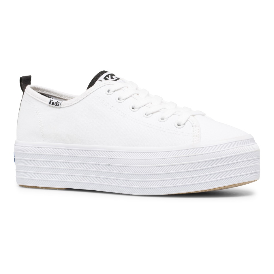 Keds Women's Triple Up Organic Core Canvas White - Image 3