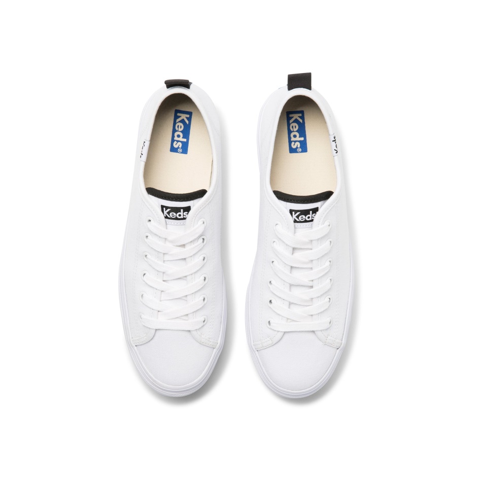 Keds Women's Triple Up Organic Core Canvas White - Image 7