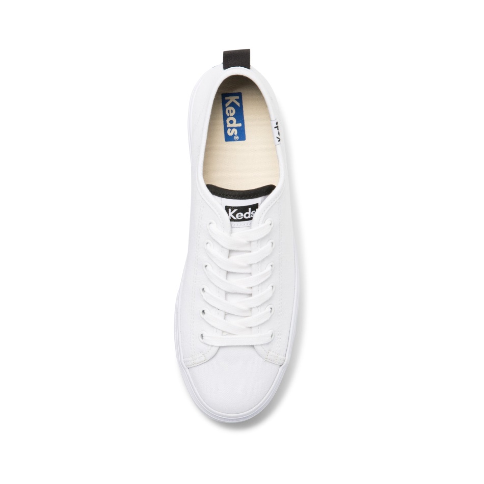 Keds Women's Triple Up Organic Core Canvas White - Image 10