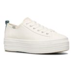Keds Women's Triple Up Organic Webbing Cream-Indigo - Image 4