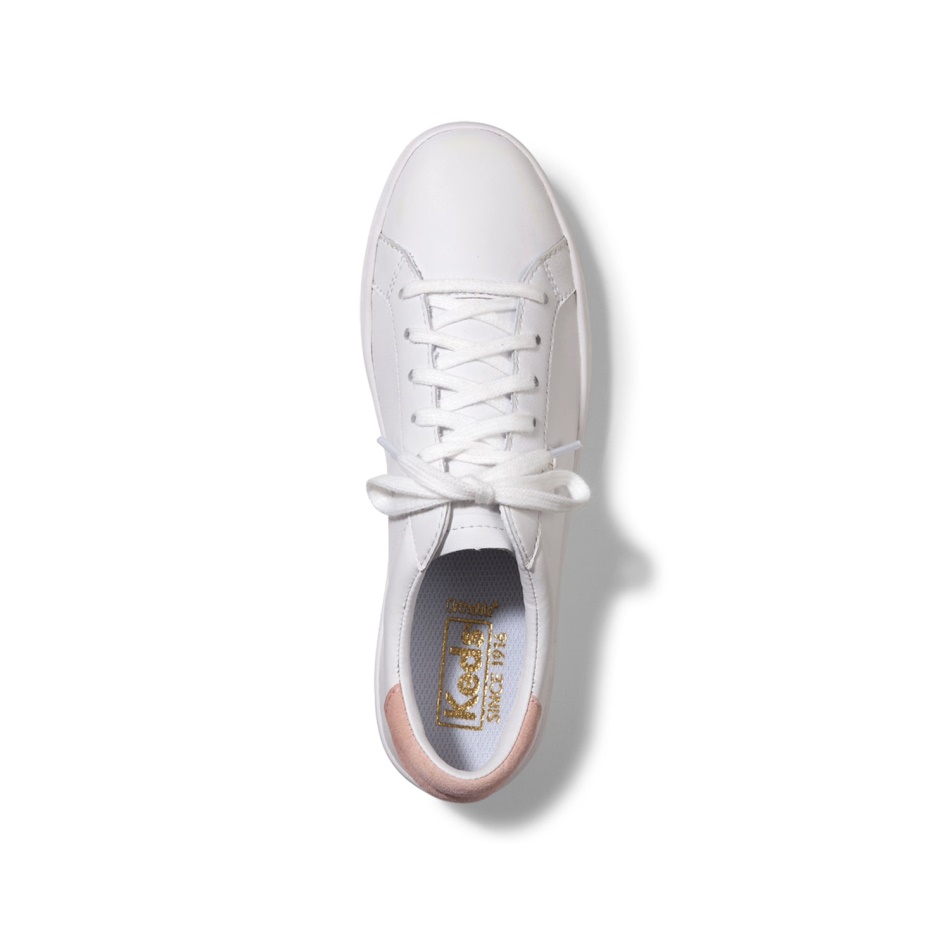 Keds Women's Ace Leather White-Blush