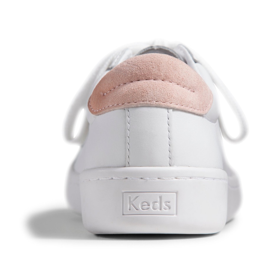 Keds Women's Ace Leather White-Blush
