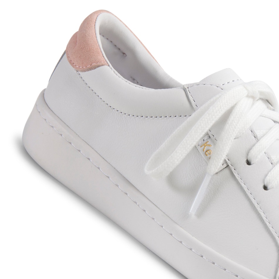 Keds Women's Ace Leather White-Blush