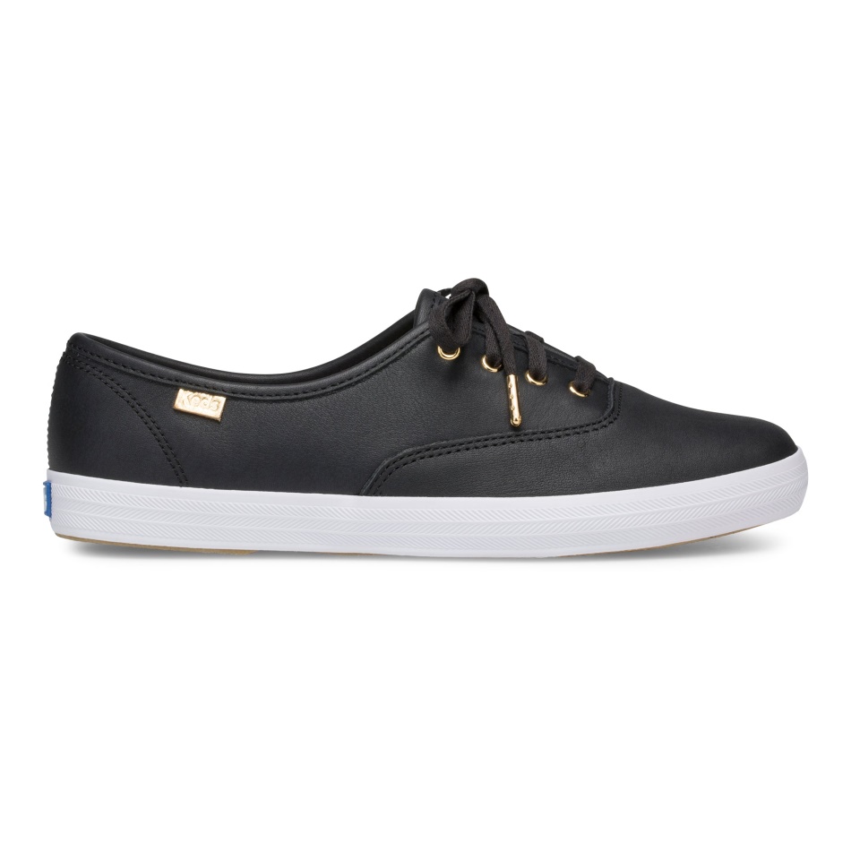 Keds Women's Champion Luxe Leather II Black