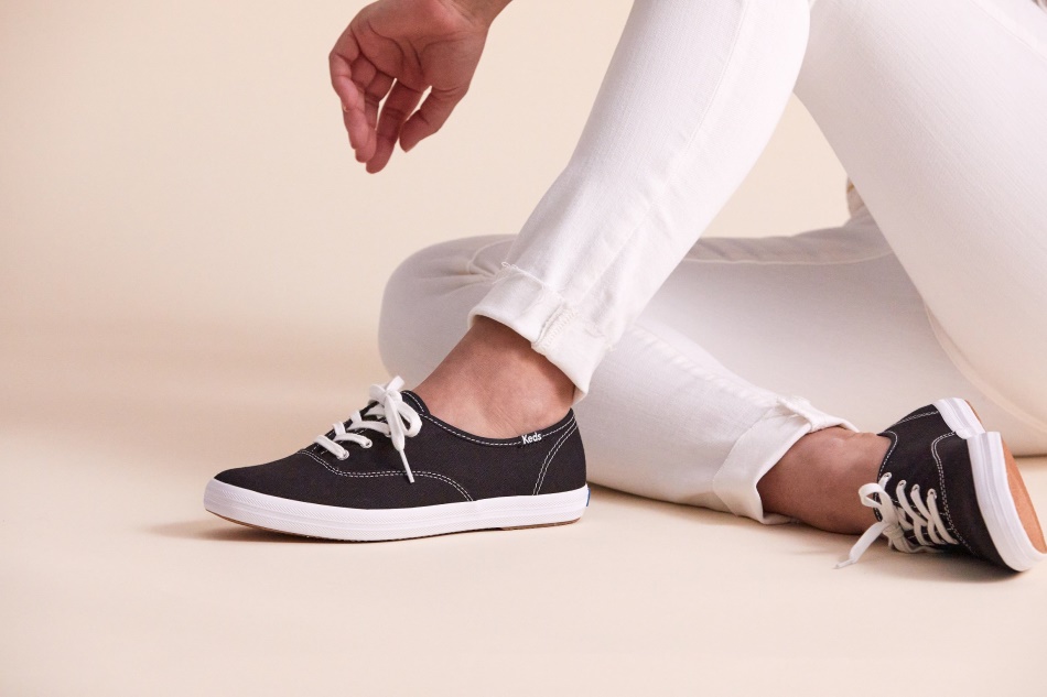 Keds Women's Champion Organic Cotton Canvas Black