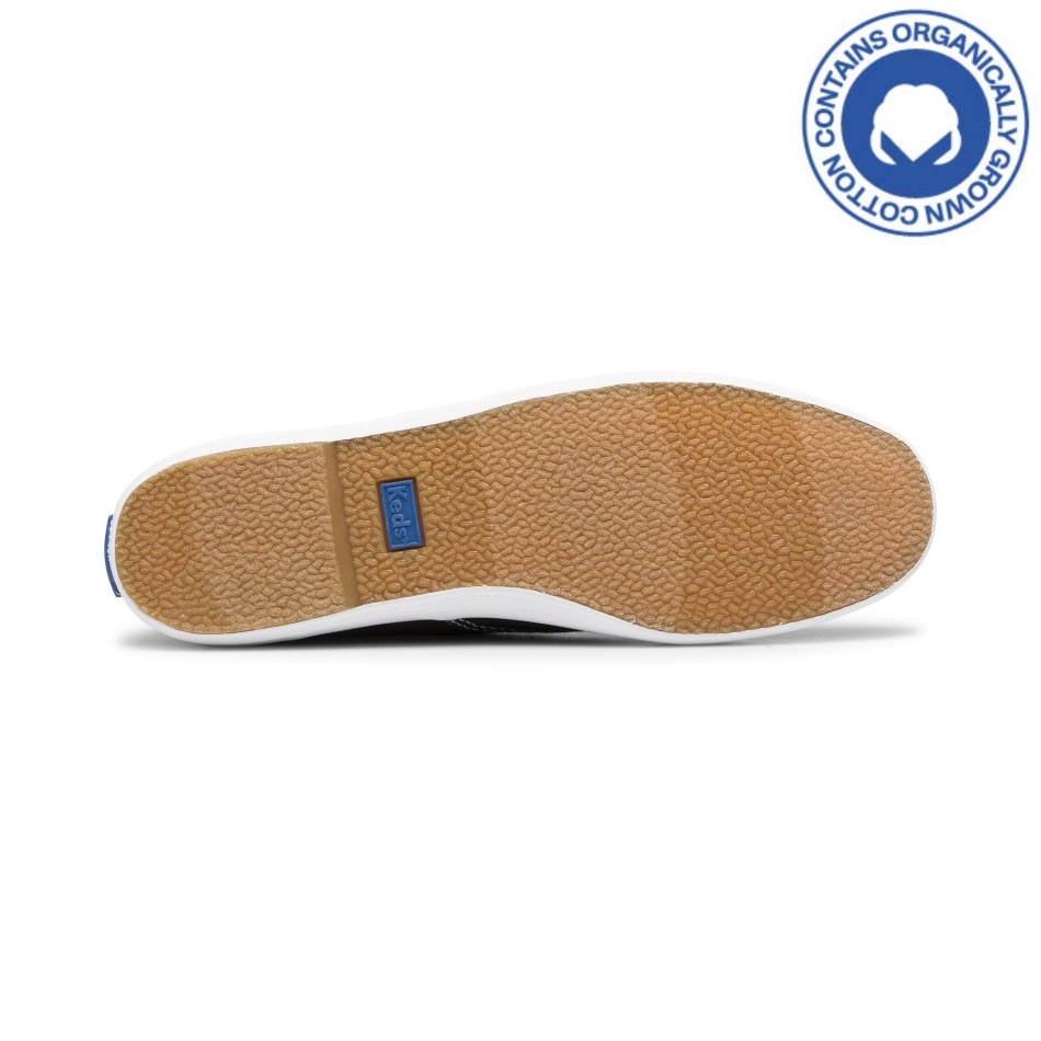 Keds Women's Champion Organic Cotton Canvas Black