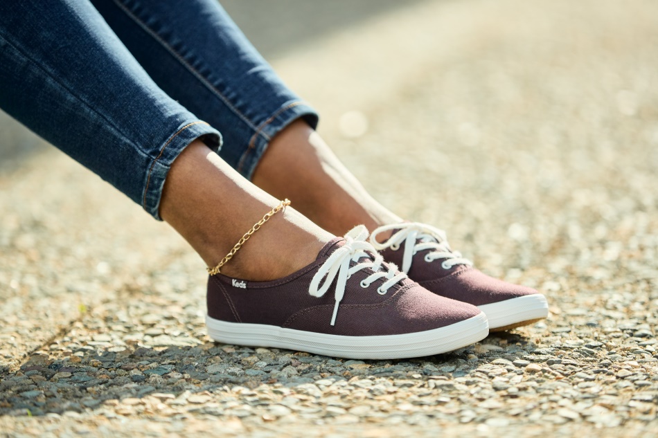 Keds Women's Champion Organic Cotton Canvas Burgundy