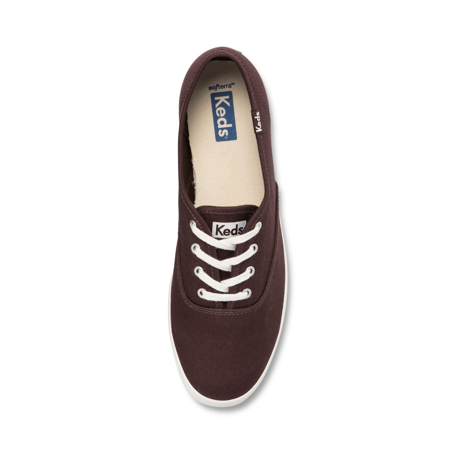 Keds Women's Champion Organic Cotton Canvas Burgundy