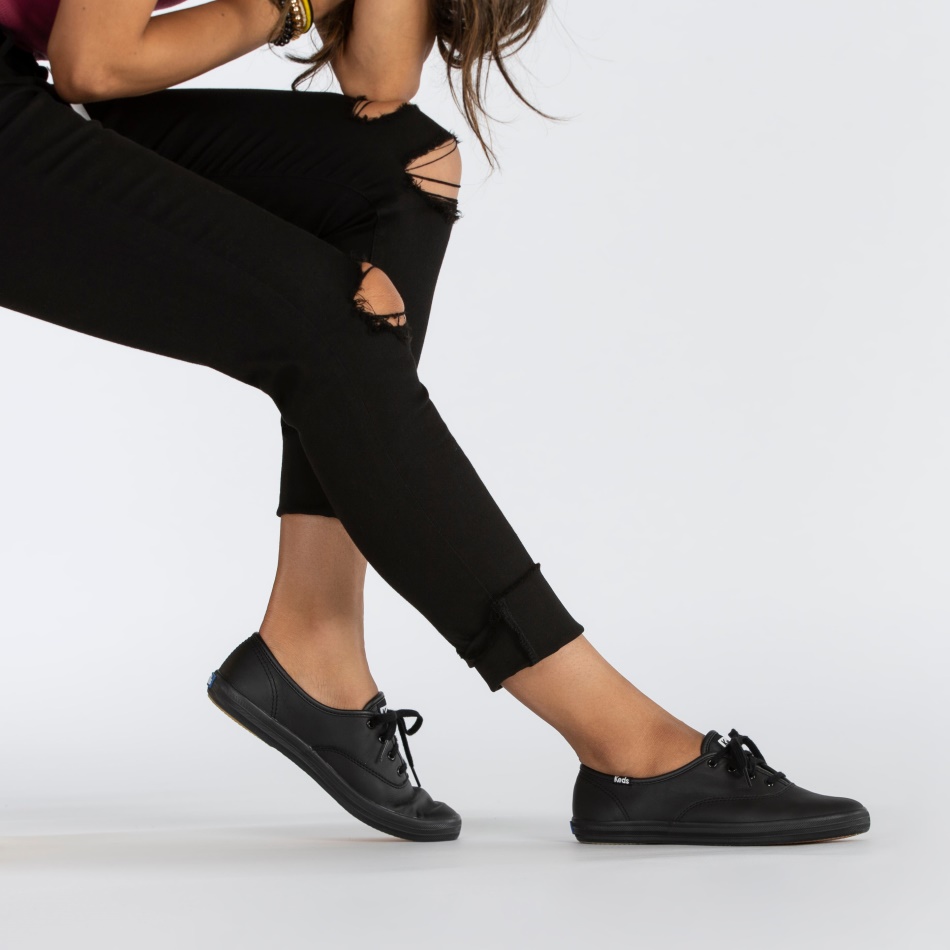 Keds Women's Champion Originals Leather Black