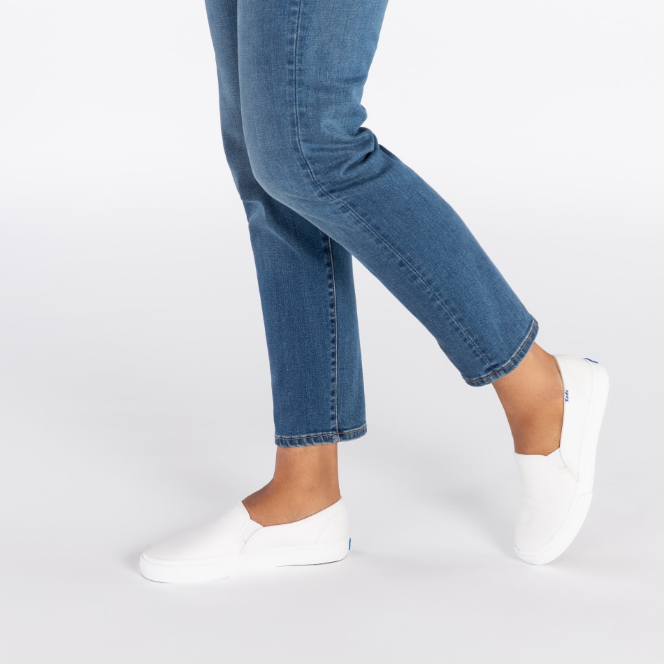 Keds Women's Double Decker Leather White