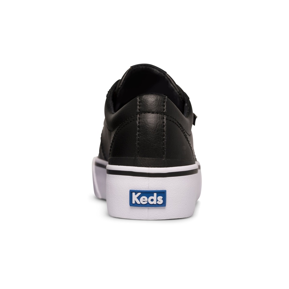 Keds Women's Jump Kick Duo Leather Black