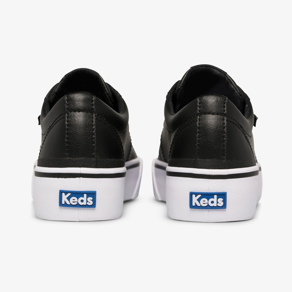 Keds Women's Jump Kick Duo Leather Black