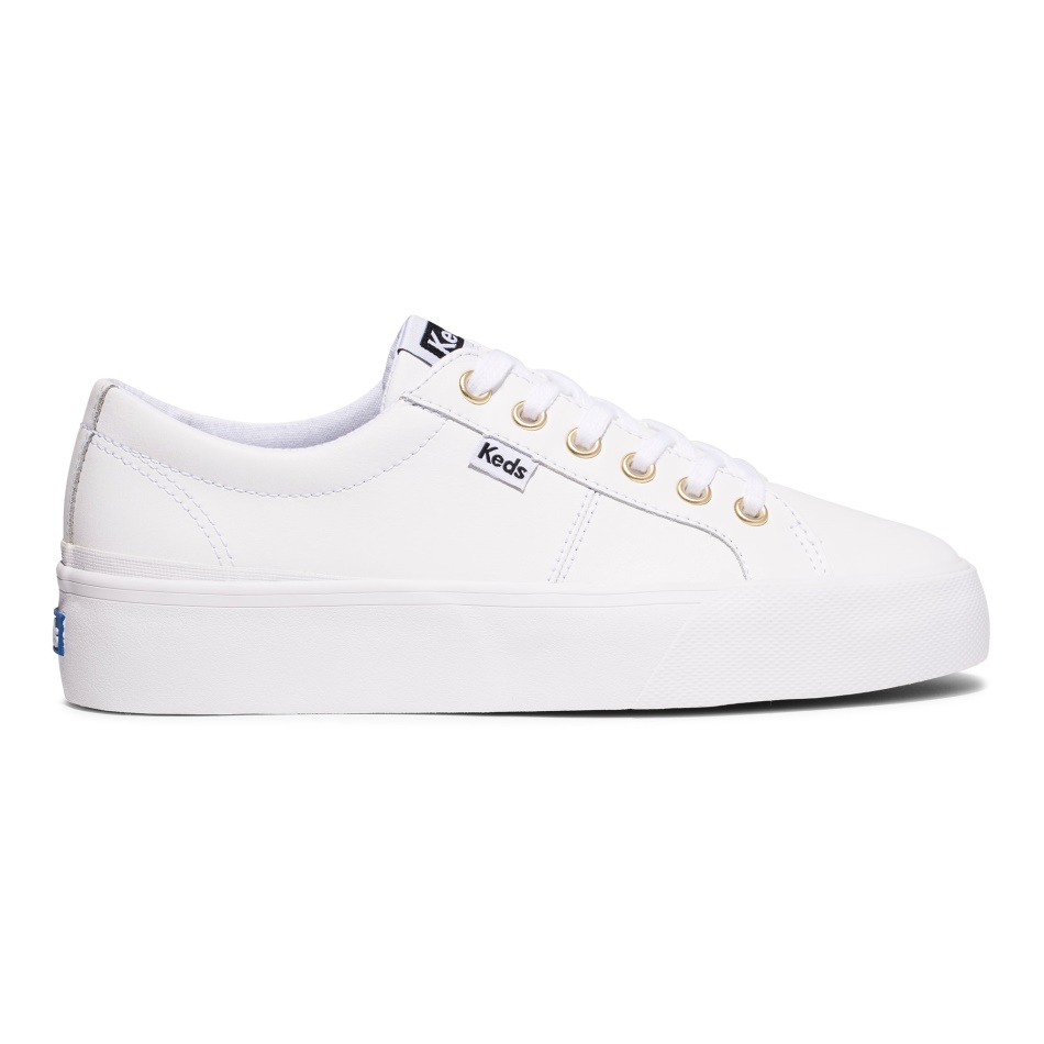 Keds Women's Jump Kick Duo Leather White