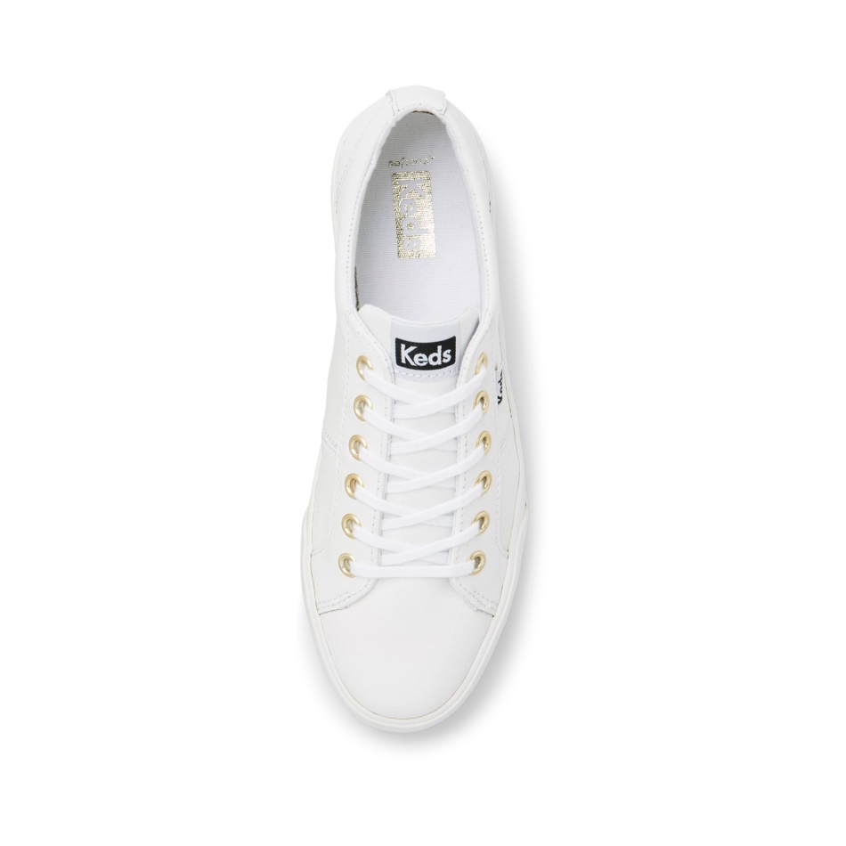 Keds Women's Jump Kick Duo Leather White