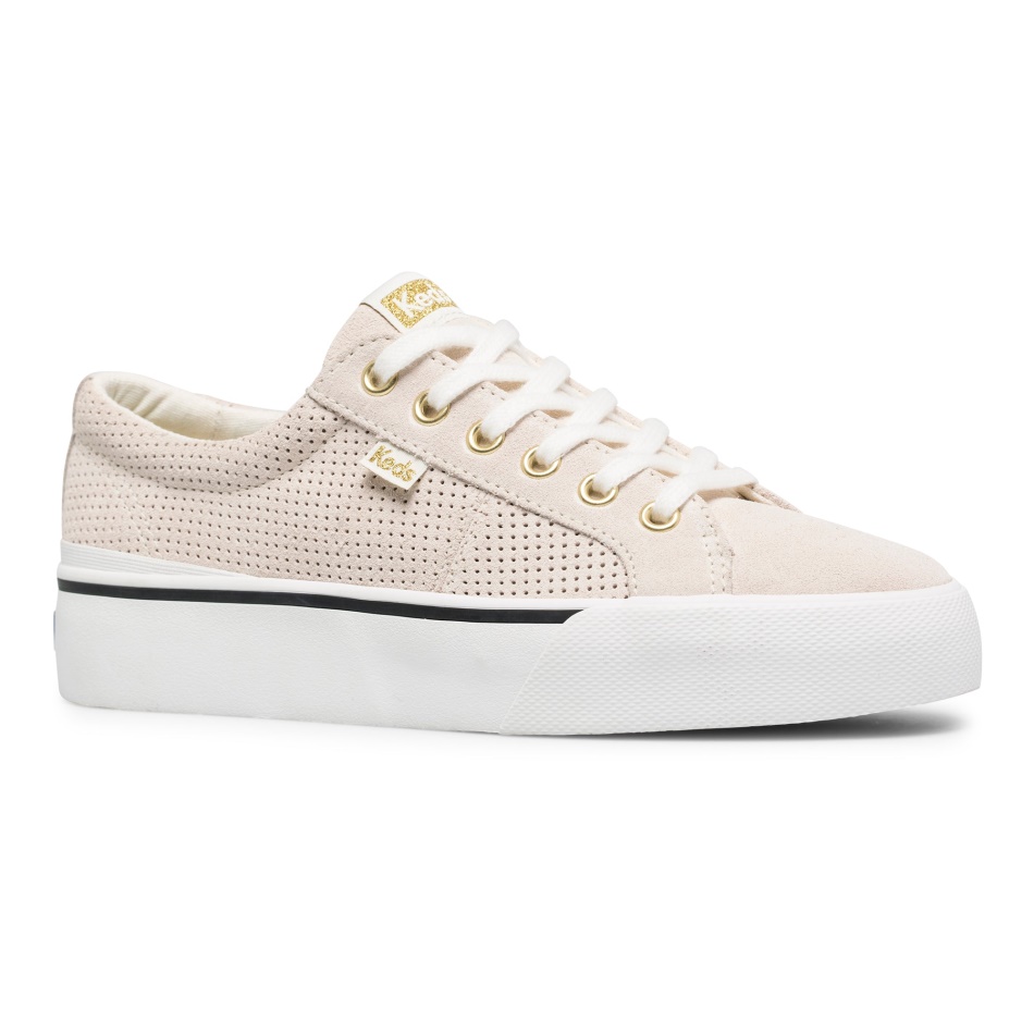 Keds Women's Jump Kick Duo Suede Snow White