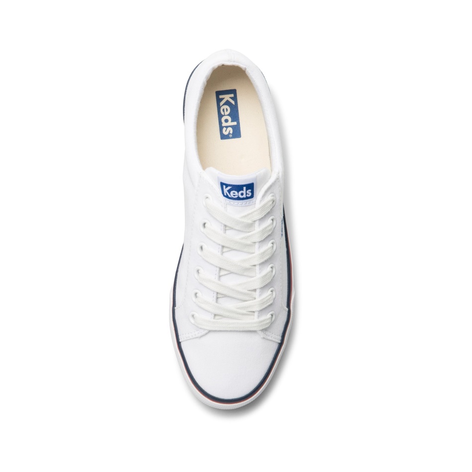 Keds Women's Jump Kick Feat. Organic Cotton White