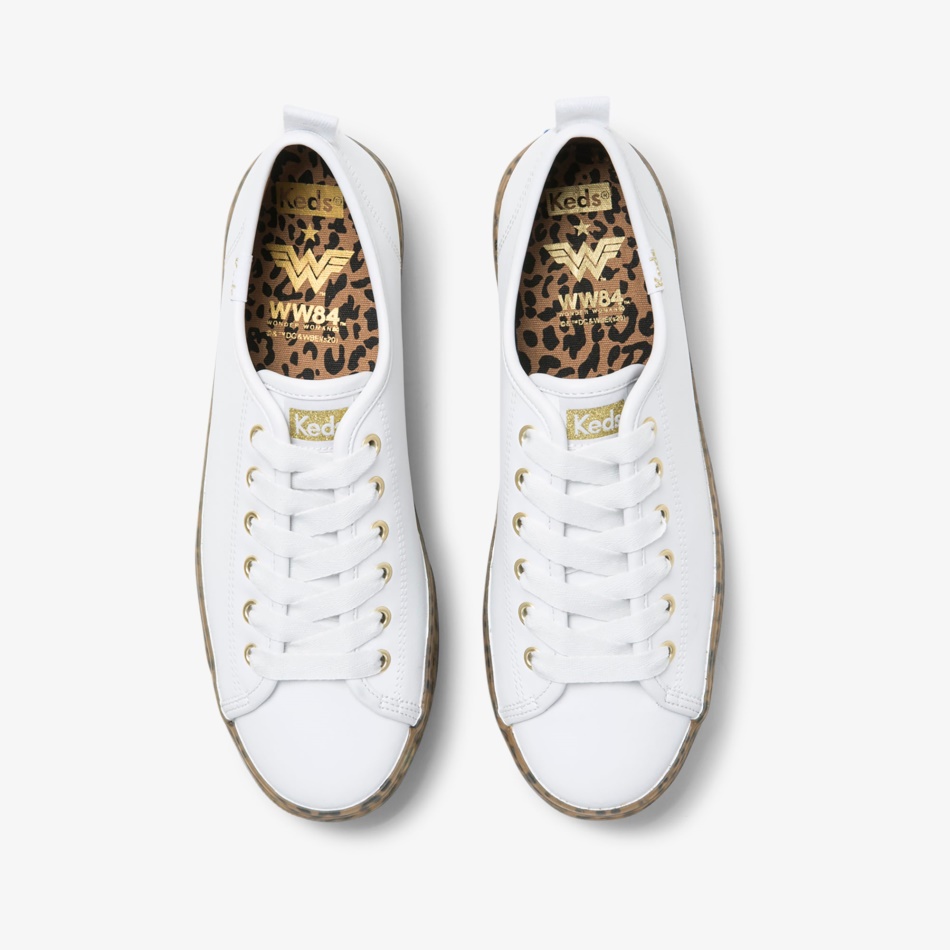 Keds Women's Keds X Wonder Woman Triple Up Leather White