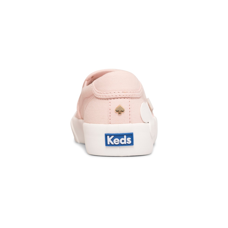 Keds Women's Keds x Kate Spade New York Crew Kick Slip On Heart Applique Pink