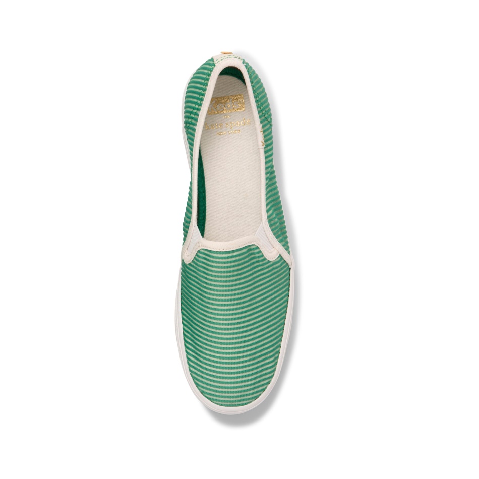 Keds Women's Keds x Kate Spade New York Triple Decker Stripe Mesh Green