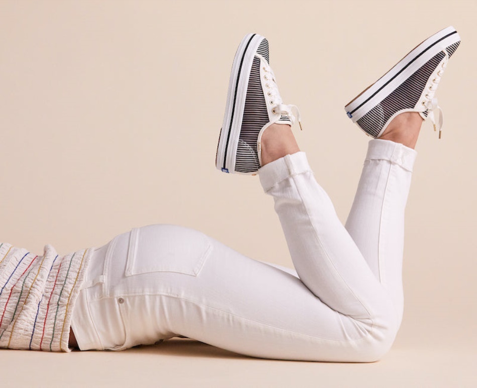 Keds Women's Keds x Kate Spade New York Triple Kick Stripe Mesh Black