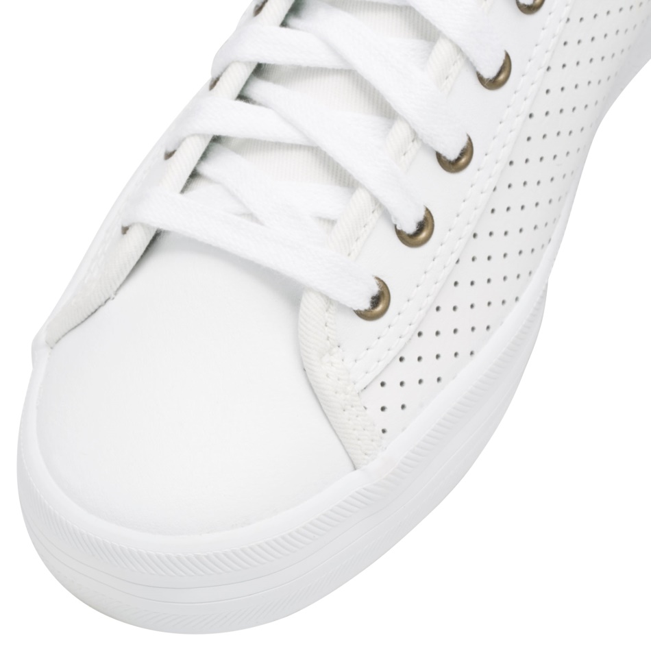 Keds Women's Kickstart Perf Leather White