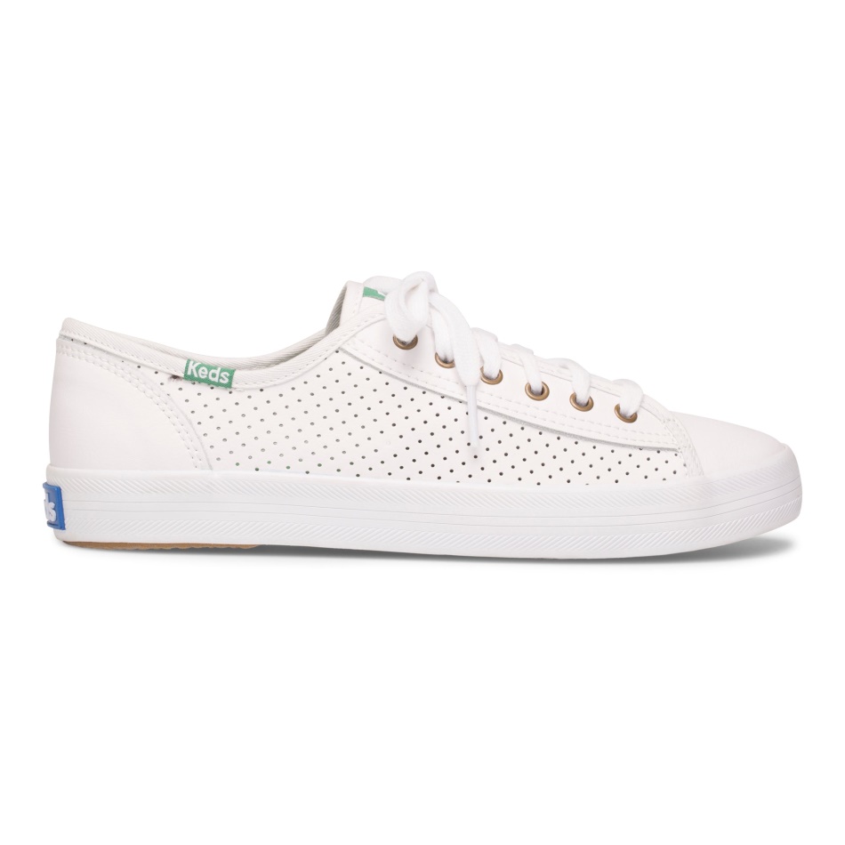 Keds Women's Kickstart Perf Leather White