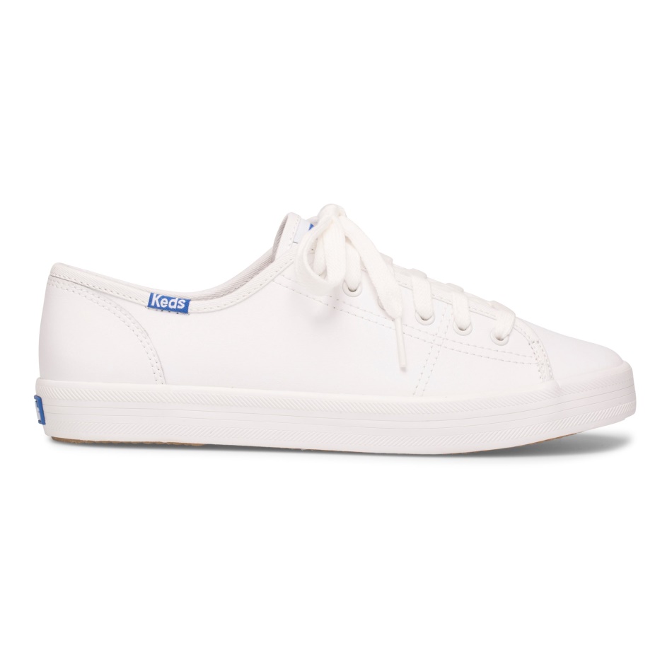 Keds Women's Kickstart Retro Court Leather White-Blue